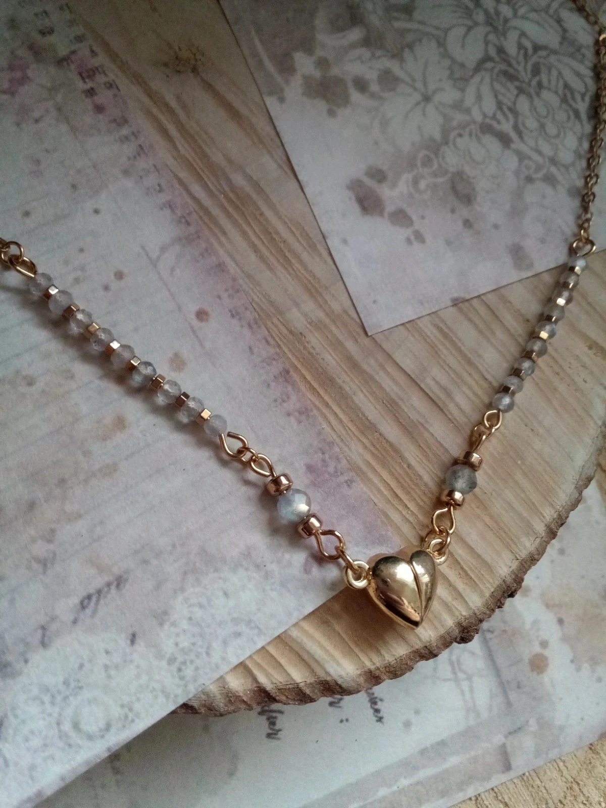 collier en pierres de labradorite naturelle – photo 4